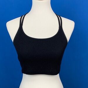 Forever 21 Black Double Strap Tank Top